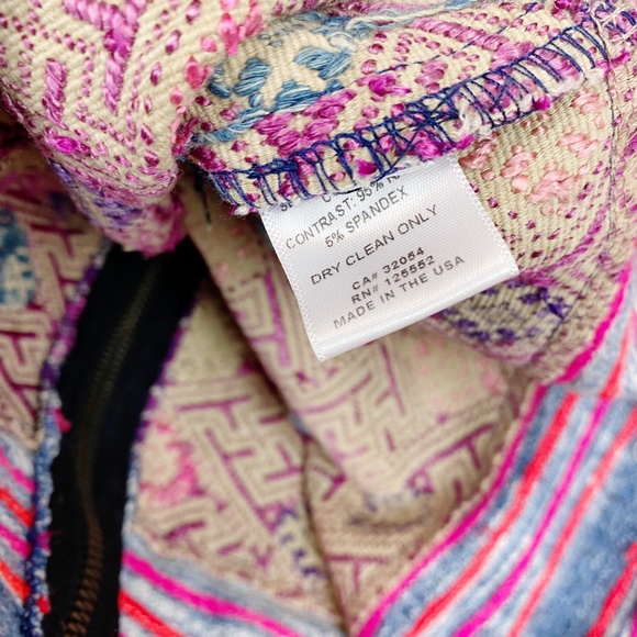 Anthropologie Shangri La Batik Embroidered Hoodie Dolan Small - Picture 8 of 12